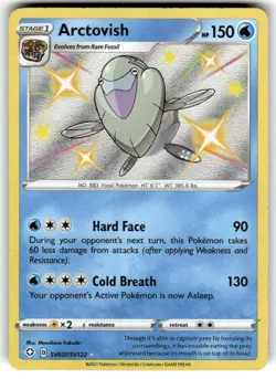 Pokemon TCG Arctovish SWSH Shining Fates SV037/SV122 Shiny Holo Rare Card NM - Image 1