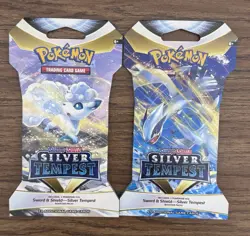 Pokemon TCG Silver Tempest Sleeved x2 Booster Packs - Image 1