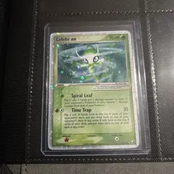 Pokemon Celebi ex 117/115 EX Unseen Forces Secret Rare Holo Heavily Played - Image 1