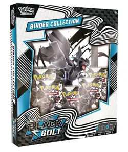 Pokemon TCG: Scarlet & Violet-Black Bolt Binder Collection 5 Booster Packs - Image 1