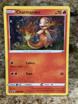 Charmander SWSH092 Holo Black Star Promo Pokemon Card - NM - Image 1