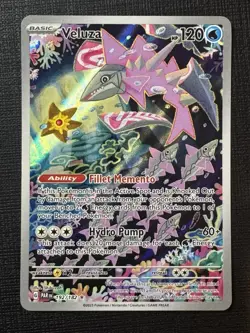 Pokemon TCG Veluza Card 192/182 Paradox Rift Illustration Rare NM Condition - Image 1