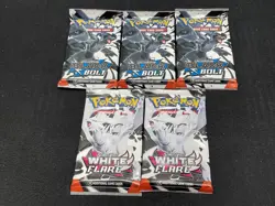 Pokemon TCG: Black Bolt & White Flare Booster Packs Sealed Lot of 5 - Image 1