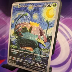 Venusaur - Pokemon x Van Gogh Starry Night DIY ACG Custom Fan Art Card - Image 3
