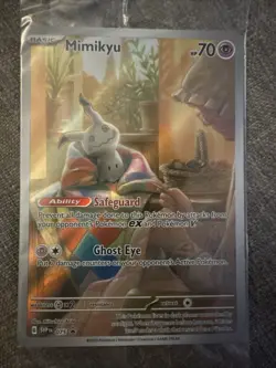 Pokemon TCG - (Sealed) Mimikyu SVP 075 Scarlet & Violet Black Star Promo NM - Image 2