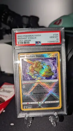 Pokemon Lost Origin Radiant Steelix #124/196 Gem Mint PSA 10 - Image 1