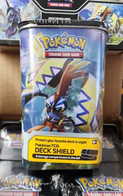 Pokemon TCG 2017 Sun & Moon Tapu Koko Box Elite Trainer Deck Shield Tin Booster - Image 1