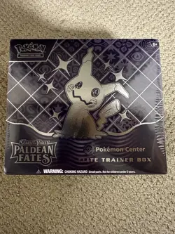 Pokemon Center Exclusive Paldean Fates ETB Elite Trainer Box New Sealed - Image 1