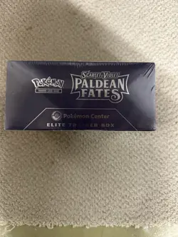 Pokemon Center Exclusive Paldean Fates ETB Elite Trainer Box New Sealed - Image 3