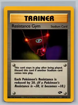 Pokemon TCG Resistance Gym #109/132 Rare Trainer READ CCG Gym Challenge - Image 1