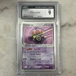 Claydol EX 93/108 - Pokemon Vintage EX Power Keepers - CGC Mint 9 - Nice Swirl - Image 1
