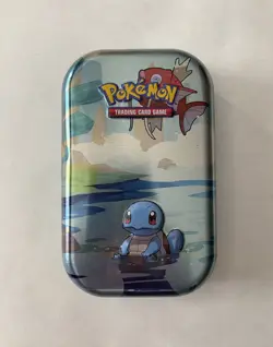 Pokemon TCG Squirtle Kanto Friends Mini Tin (No Packs) TIN ONLY - Image 1