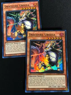 Yugioh Dracotail Urgula JUSH-EN004 1st Super x2 (NM) - Image 1