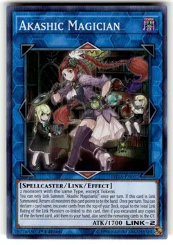 Yugioh Akashic Magician SHVA-EN052 Super Rare 1st Ed NM - Image 1
