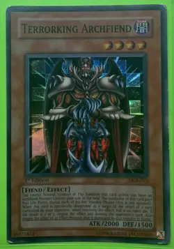YUGIOH TERRORKING ARCHFIEND DCR-072 SUPER HP 1st - Image 1