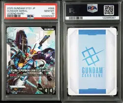 Gundam PSA 10 Aerial LR Plus 5087 Trading Card Legendary Rare Gem MT Grade - Image 1