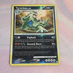 Tyranitar 17/123 Reverse Holo Rare DP Mysterious Treasures Pokemon Card HP - Image 1