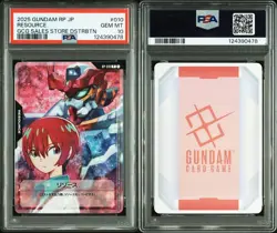 Gundam PSA10 GEM MT 10 Resource Card 2025 RP JP 010 0478 Collection - Image 1