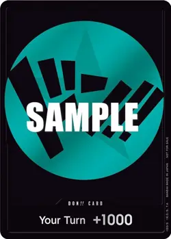 One Piece DON!! Card (Teal) (/241) One Piece Promotion Cards LP FOIL - Image 1