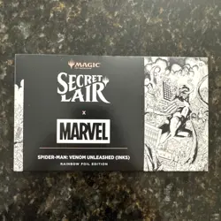 MTG Secret Lair Marvel Spider-Man Venom Unleashed (Inks) FOIL Edition Bonus Card - Image 1