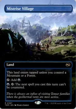 Mistrise Village #0397 MTG Tarkir: Dragonstorm Borderless Rare Near Mint - Image 1