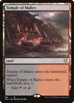 MTG Temple of Malice (186/199) Innistrad Crimson Vow Commander NM - Image 1