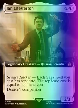 MTG Magic the Gathering Ian Chesterton (341/1448) Doctor Who LP FOIL - Image 1