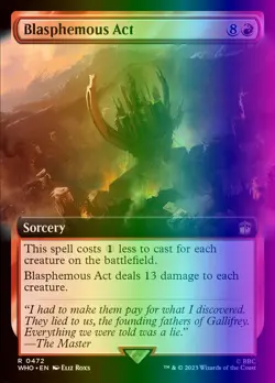 MTG Magic the Gathering Blasphemous Act (472/1448) Doctor Who LP FOIL - Image 1