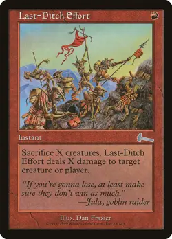 MTG Magic the Gathering Last-Ditch Effort (83/143) Urza's Legacy LP - Image 1