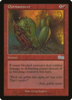 MTG Magic the Gathering Outmaneuver (205/356) Urza's Saga MP - Image 1