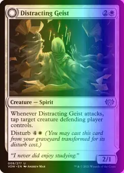 MTG Magic the Gathering Distracting Geist (9/596) Innistrad Crimson Vow NM FOIL - Image 1