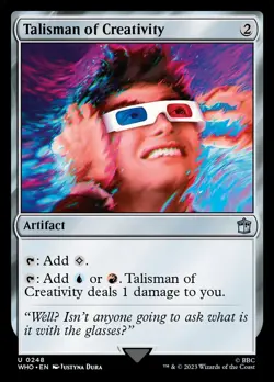 MTG Magic the Gathering Talisman of Creativity (248/1448) Doctor Who NM - Image 1