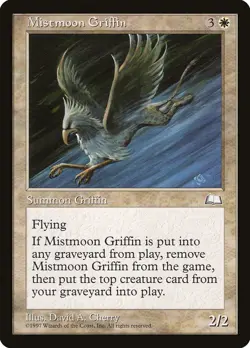 MTG Magic the Gathering Mistmoon Griffin (21/167) Weatherlight LP - Image 1