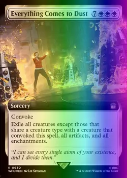 MTG Everything Comes to Dust (930/1448) Doctor Who LP FOIL- SURGE - Image 1