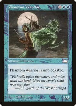 MTG Magic the Gathering Phantom Warrior (48/167) Weatherlight LP - Image 1