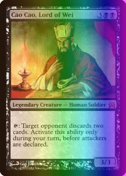 MTG Magic the Gathering Cao Cao, Lord of Wei (1/15) FTV Legends LP FOIL - Image 1