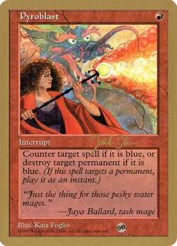 MTG Pyroblast (js262sb/131) World Championship Decks 1997 LP - Image 1