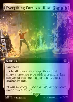 MTG Magic the Gathering Everything Comes to Dust (339/1448) Doctor Who LP FOIL - Image 1
