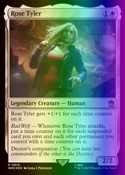 MTG Magic the Gathering Rose Tyler (610/1448) Doctor Who LP FOIL- SURGE - Image 1