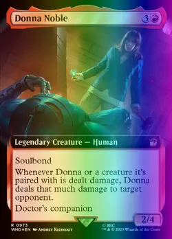 MTG Magic the Gathering Donna Noble (973/1448) Doctor Who LP FOIL- SURGE - Image 1