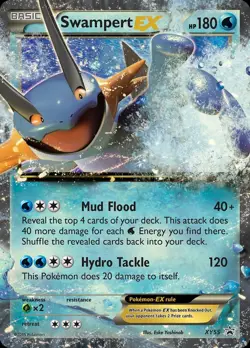 Pokemon Swampert-EX (XY55/211) XY Black Star Promos LP HOLO - Image 1
