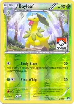 Pokemon Bayleef (league promo) (2lp/139) BREAKpoint LP REVERSE HOLO - Image 1