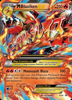 Pokemon M Blaziken-EX (XY86/211) XY Black Star Promos MP HOLO - Image 1