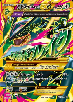 Pokemon M Rayquaza-EX (98/118) Ancient Origins MP HOLO - Image 1
