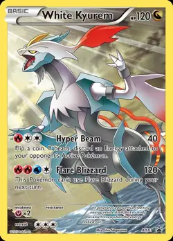 Pokemon White Kyurem (XY81/211) XY Black Star Promos LP HOLO - Image 1