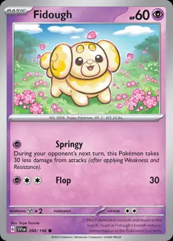 Pokemon Fidough (98/352) Scarlet & Violet NM REVERSE HOLO - Image 1