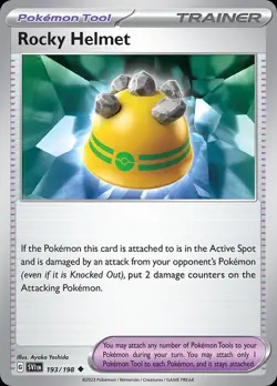 Pokemon Rocky Helmet (193/352) Scarlet & Violet NM REVERSE HOLO - Image 1