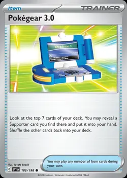 Pokemon Pokegear 3.0 (186/352) Scarlet & Violet NM REVERSE HOLO - Image 1