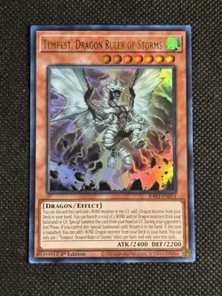 YuGiOh! - Tempest, Dragon Ruler of Storms RA03-EN011 Ultra Rare 1st Edition NM - Image 1