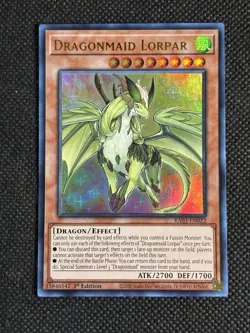 YuGiOh! - Dragonmaid Lorpar RA03-EN022 Ultra Rare 1st Edition Near Mint - Image 1